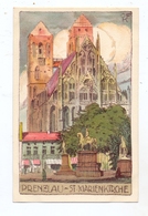 0-2130 PRENZLAU, St. Marienkirche, Steindruck - Prenzlau
