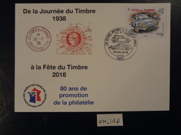 FRANCE 2018 0,80 ALPINE RENAULT A110 " FÊTE DU TIMBRE 2018 , OBLITÉRATION PREMIER JOUR  10 03 2018  F.F.A.P. - 2010-2019