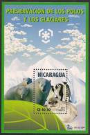 Nicaragua 2011 Polar Area Glaciers - Seal Bear Penguins - 1 S.s. - MINT - Nicaragua