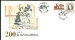 The South African Printing Industry , South Africa FDC 1984 - Brieven En Documenten