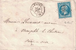 SAONE & LOIRE - THAMAYES - EMPIRE - N°22  - GC4005  - LETTRE  DU 30-1-1868. - 1849-1876: Classic Period