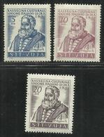 TRIESTE B 1951 YUGOSLAVIA OVERPRINT SOPRASTAMPATO JUGOSLAVIA FESTIVAL DELLA CULTURA A PIRANO SERIE COMPLETA FULL SET MNH - Nuovi