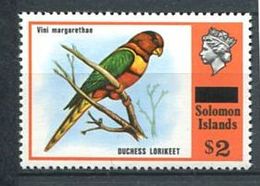 222 SALOMON 1975 - Yvert 291 Surcharge - Oiseau - Neuf ** (MNH) Sans Trace De Charniere - Isole Salomone (...-1978)