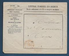 France Enveloppe N°1131 - Cartas Accidentadas