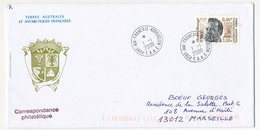 T.A.A.F - Enveloppe Affr 0,46E André Beaugé - Port Aux Français Kerguelen - 1/1/2000 - FDC