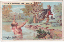 Chromo - Cacao & Chocolat  Van Houten - Situation Fatale, Plaisirs D'été - Van Houten