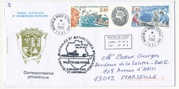 T.A.A.F - Enveloppe Martin De Vivies 1/1/1998 - Gros Cachet Circ "Martin De Vivies Iles Saint Paul Et Amsterdam" / TP - Covers & Documents