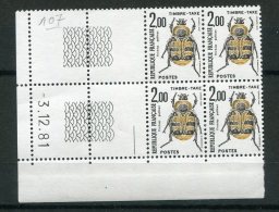 6334  - FRANCE    Taxe  N°107** 2Fr  Noir Et Brun-jaune    Du  3/12/81   TTB - Postage Due