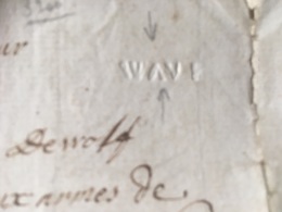 LETTRE DE WAVRE 1772 POUR ANVERS AVEC GRIFFE  WAVE -> RRR. A VOIR - 1714-1794 (Oostenrijkse Nederlanden)