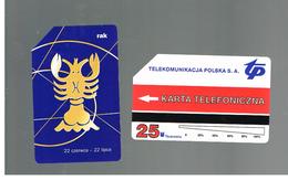 POLONIA (POLAND) - TP  -  ZODIAC, HOROSCOPE:CANCER - USED - RIF. 10189 - Zodiaque