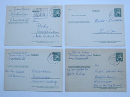 1952/53 , 4 Ganzsachen Verschickt - Covers & Documents