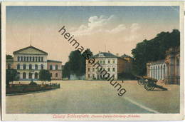 Coburg - Schlossplatz - Theater-Palais-Edinburg-Arkaden - Coburg