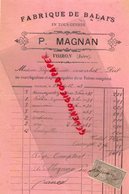 38- VOIRON- RARE FACTURE MANUSCRITE SIGNEE P. MAGNAN- FABRIQUE DE BALAIS-1893 - 1800 – 1899