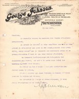 ANGLETERRE  MANCHESTER COURRIER 1925 SMITHFIELD MARKET  Fleurs Fruits George JOHNSON   A23 - Regno Unito