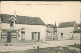 La Place De L'Eglise (Café Geoffroy - Aubergenville