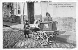 75-LES PETITS METIERS DE PARIS- LA JOUEUSE D'ORGUE  - CHOCOLAT LOMBART - Straßenhandel Und Kleingewerbe