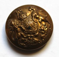 Bouton Ancien Uniforme Hammond Turner & Soon Birmingham Armée Britannique Honi Soit Qui Mal Y Pense Dieu Est Mon Droit - Buttons