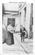 75-LES PETITS METIERS DE PARIS- LA CHANTEUSE DES COURS  - CHOCOLAT LOMBART - Petits Métiers à Paris