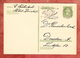 P 175 Schiller, MS Im Postkraftwagen In Die Saechsische Schweiz Dresden-Altstadt, 1928 (48356) - Enteros Postales