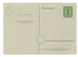 SBZ Postkarte Berlin Zu 5 Pfg Ungebraucht - Berlino & Brandenburgo