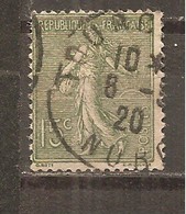 Francia-France Nº Yvert 130 (usado) (o) - 1903-60 Säerin, Untergrund Schraffiert