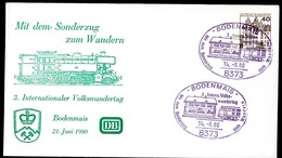 Bund PU111 D2/004 Privat-Umschlag DAMPFLOK BAUR 66  Bodenmaus Sost. 1980  NGK 4,00 € - Enveloppes Privées - Oblitérées