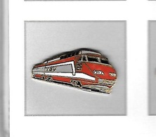 Pin's  SNCF, TGV  Rouge  Et  Blanc  Verso  ACTGV  380  K M / H  26-02- 81 - TGV