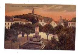 5200 SIEGBURG, Markt Mit Kriegerdenkmal, 20er Jahre - Siegburg
