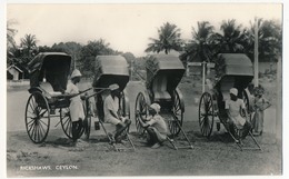 CPSM - CEYLAN - "Rickshaws" - Pousses-pousse - Sri Lanka (Ceylon)