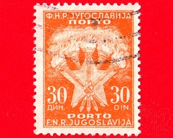 JUGOSLAVIA  - Usato - 1952 - Segnatasse - Porto - Torches And Stars - 30 - Impuestos