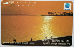 Indonesia  60 Units " Senja Di Pantai Senggigi ( Senggigi Beach At Sunset ) " - Indonesia