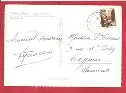 Y&T N°308 MEKNES  Vers FRANCE 1955 2 SCANS - Covers & Documents