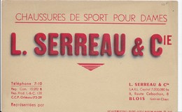 BLOIS  BUVARD  L. SERREAU CHAUSSURES  TRES BON ETAT - Chaussures