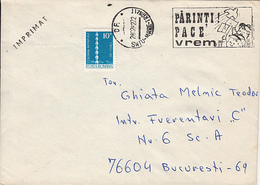 CHILDRENS, "PARENTS, WE NEED PEACE" CAMPAIGN, SPECIAL POSTMARKS ON COVER, 1982, ROMANIA - Covers & Documents