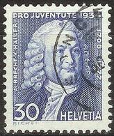 Schweiz PJ 1934: Albrecht Von Haller Zu 72 Mi 284 Yv 281 Mit Stempel SONCEBOZ 30.XII.34 (Zumstein CHF 14.00) - Used Stamps