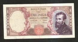 ITALIA - BANCA D' ITALIA - 10000 Lire MICHELANGELO (Firme: Carli / Pacini - Decr. 04/01/1968) - 10000 Lire