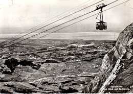 Säntisbahn Mit Blick Auf Bodensee - Berghotel Säntis (carte Grand Format 10X15 Cm) - Altri & Non Classificati