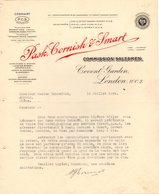 ANGLETERRE LONDON COURRIER 1924  Commission Salesmen Covent Garden  PASK CORNISJ & SMART A25 - Ver. Königreich