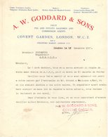 ANGLETERRE LONDON COURRIER 1927  Fruit Pea  Covent Garden Market GODDARD  A25 - United Kingdom