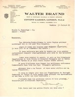 ANGLETERRE LONDON COURRIER 1927  Fruit P And Vegetables Covent Garden Market  WALTER BRAUND  A25 - United Kingdom