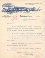 ANGLETERRE LONDON COURRIER 1924 Agence Générale Agricole  Covent Garden  A25 - Royaume-Uni