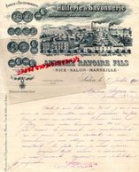 06-NICE -13- SALON-MARSEILLE- RARE LETTRE MANUSCRITE SIGNEE  ANTHIME RAVOIRE FILS-HUILERIE SAVONNERIE-HUILE SAVON-1890 - 1800 – 1899