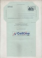 India Unused Advertisement Inland Letter Rock Cut Rathas BSNL India Map Cellone, Inde, Indien - Inland Letter Cards