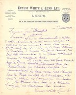 ANGLETERRE LEEDS COURRIER 1935.fruit Flower Merchants WHITE & LUND Kirkgate Market   A26 - Ver. Königreich