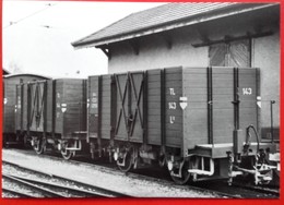 CP Train - Wagon Marchandises L 143 Et 144 à Mézières - Photo M Grandguillaume N° 4TL - Jorat-Mézières