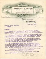 ANGLETERRE LIVERPOOL COURRIER 1931 Fruit Salesman Robert CARTER North Market     A26 - Verenigd-Koninkrijk