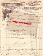 16 - ANGOULEME -COGNAC- RARE LETTRE MANUSCRITE SIGNEE L. BARDIN GONTIER-EPICERIE DROGUERIE-RUE BOISSIERES -1902 - 1800 – 1899