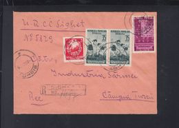 Romania Registered Cover 1953 Sighet To Campia Turzii - Covers & Documents