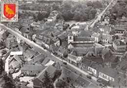 58-POUGUES-LES-EAUX-  VUE AERIENNE SUR L'EGLISE ET LA ROUTE BLEUE - Pougues Les Eaux