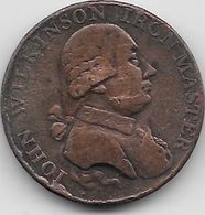 Grande Bretagne - Iohn Wilkinson Iron Master - 1792  - Cuivre - Andere & Zonder Classificatie